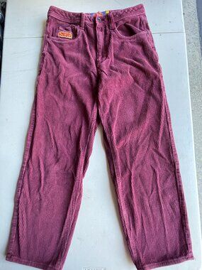 Empyre Burgundy Corduroy Baggy Pants